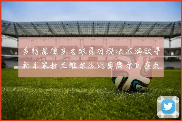 多特蒙德多名球员对现状不满欲寻新东家杜兰维尔法比奥席尔瓦在列